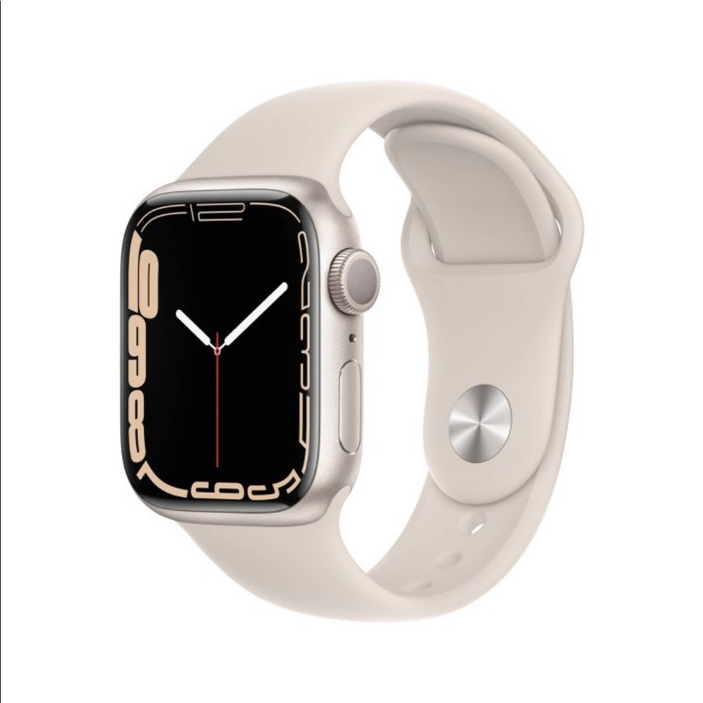 Apple Watch Series 7 GPS, 41mm Starlight
Aluminum Case with Starlight Sport Band